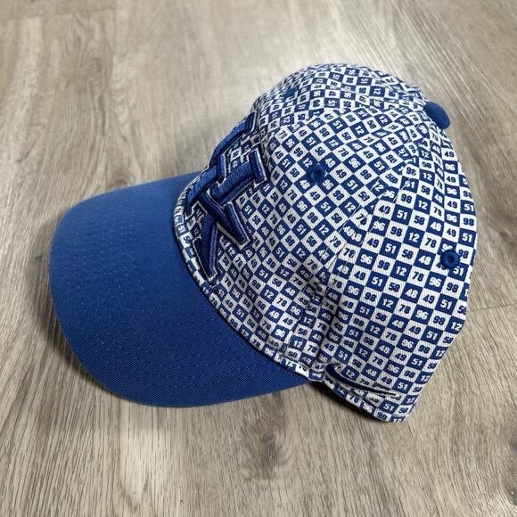 Nike Kentucky Wildcats Strapback Hat College Blue White Checkered AOP Cap - Picture 7 of 8